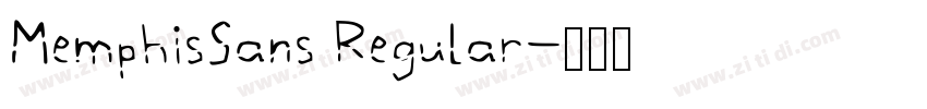 MemphisSans Regular字体转换